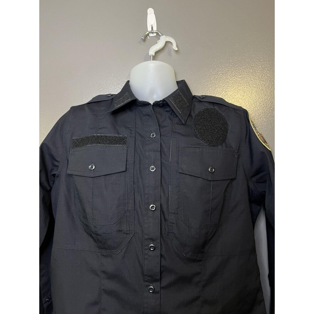 5.11 Tactical Series Shirt Womens Medium Blue Taclite Patrol Duty Uniform Police